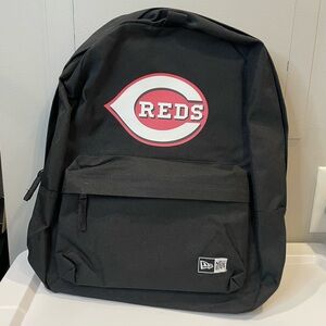 New Era Cincinnati Reds Backpack MLB Black Logo School Travel Bag